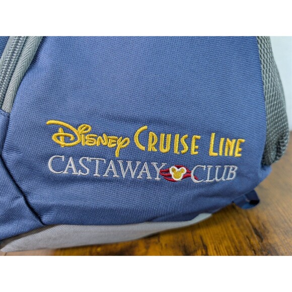 Disney Cruise Line Castaway Club Blue Shoulder Crossbody Backpack Sling Bag - Picture 2 of 15